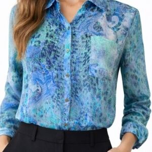 Hilton Hollis Silk Blouse Small
